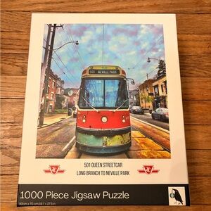 New/giftable Hilary Johnson Toronto Streetcar 1000-Piece Jigsaw Puzzle